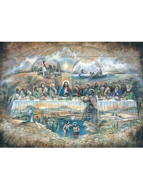 Bits and Pieces 500 piece Last Supper Jigsaw Puzzle Ruane Manning